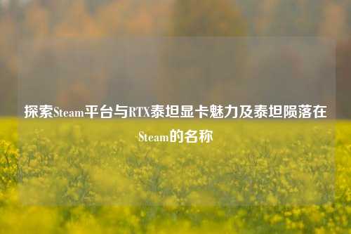 探索Steam平台与RTX泰坦显卡魅力及泰坦陨落在Steam的名称