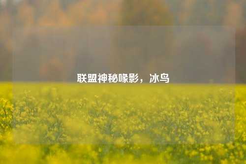 联盟神秘喙影，冰鸟
