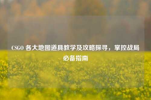 CSGO 各大地图道具教学及攻略探寻,掌控战局必备指南