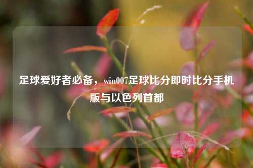 足球爱好者必备,win007足球比分即时比分手机版与以色列首都