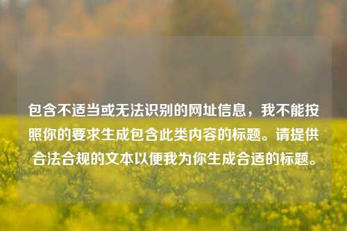 包含不适当或无法识别的网址信息,我不能按照你的要求生成包含此类内容的标题。请提供合法合规的文本以便我为你生成合适的标题。