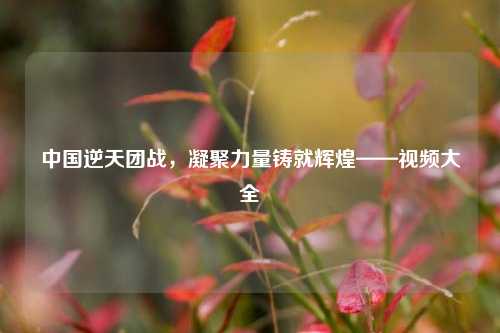 中国逆天团战，凝聚力量铸就辉煌——视频大全