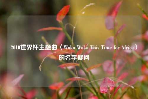 2010世界杯主题曲〈Waka Waka This Time for Africa〉的名字疑问