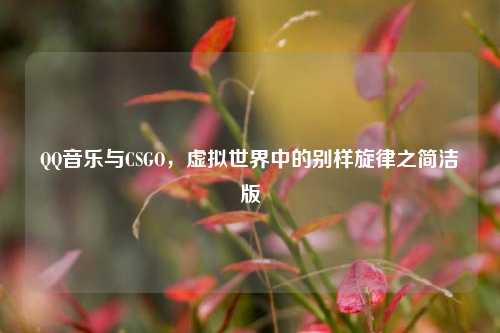 QQ音乐与CSGO，虚拟世界中的别样旋律之简洁版
