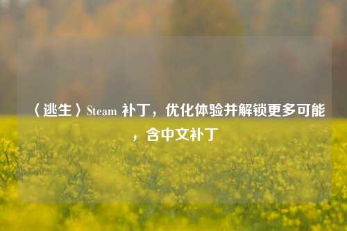 〈逃生〉Steam 补丁,优化体验并解锁更多可能,含中文补丁