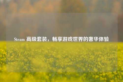 Steam 高级套装,畅享游戏世界的奢华体验