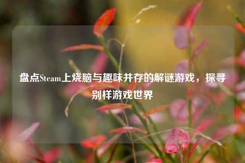 盘点Steam上烧脑与趣味并存的解谜游戏,探寻别样游戏世界