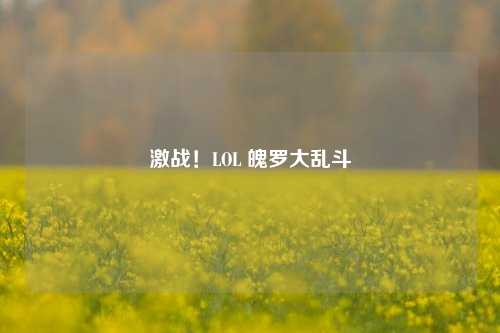 激战！LOL 魄罗大乱斗