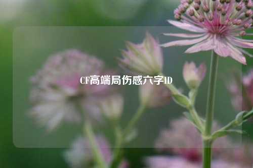 CF高端局伤感六字ID