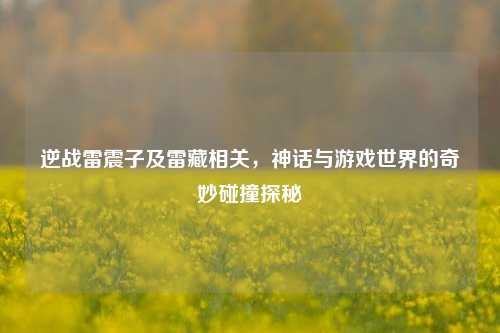 逆战雷震子及雷藏相关，神话与游戏世界的奇妙碰撞探秘
