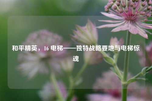 和平精英，16 电梯——独特战略要地与电梯惊魂