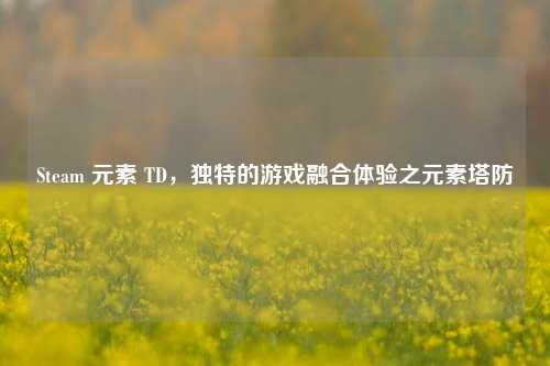 Steam 元素 TD，独特的游戏融合体验之元素塔防