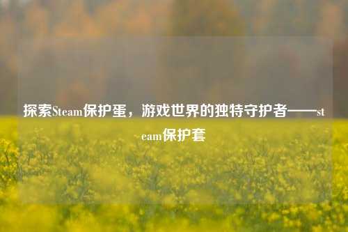 探索Steam保护蛋，游戏世界的独特守护者——steam保护套