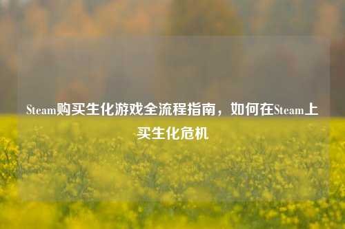 Steam购买生化游戏全流程指南，如何在Steam上买生化危机