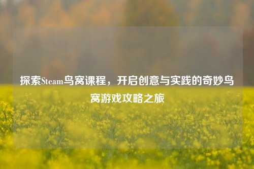 探索Steam鸟窝课程，开启创意与实践的奇妙鸟窝游戏攻略之旅