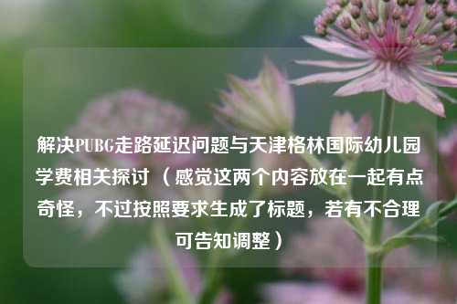 解决PUBG走路延迟问题与天津格林国际幼儿园学费相关探讨 （感觉这两个内容放在一起有点奇怪，不过按照要求生成了标题，若有不合理可告知调整）