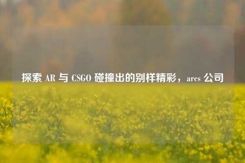 探索 AR 与 CSGO 碰撞出的别样精彩，arcs 公司