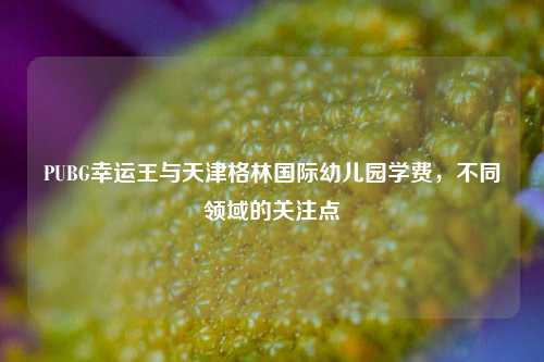 PUBG幸运王与天津格林国际幼儿园学费，不同领域的关注点