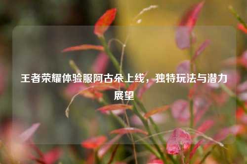 王者荣耀体验服阿古朵上线，独特玩法与潜力展望