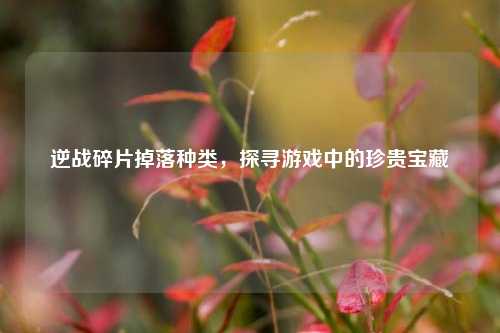 逆战碎片掉落种类，探寻游戏中的珍贵宝藏