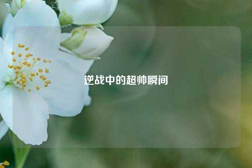 逆战中的超帅瞬间