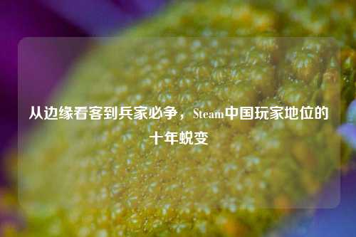 从边缘看客到兵家必争，Steam中国玩家地位的十年蜕变