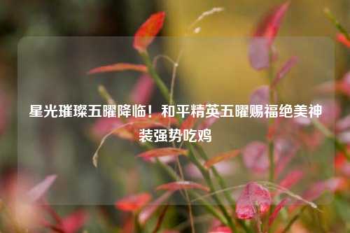 星光璀璨五曜降临！和平精英五曜赐福绝美神装强势吃鸡